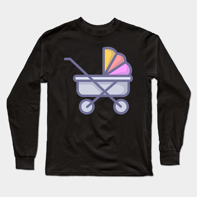 baby carriage Long Sleeve T-Shirt by likbatonboot